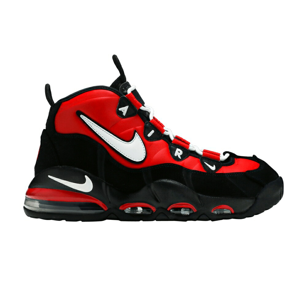 ナイキ マックス アップテンポ 赤 レッド 黒色 ブラック 白色 ホワイト エアマックス BULLS AWAY スニーカー メンズ NIKE AIR MAX UPTEMPO 95 2019 / VARSITY RED BLACK WHITE