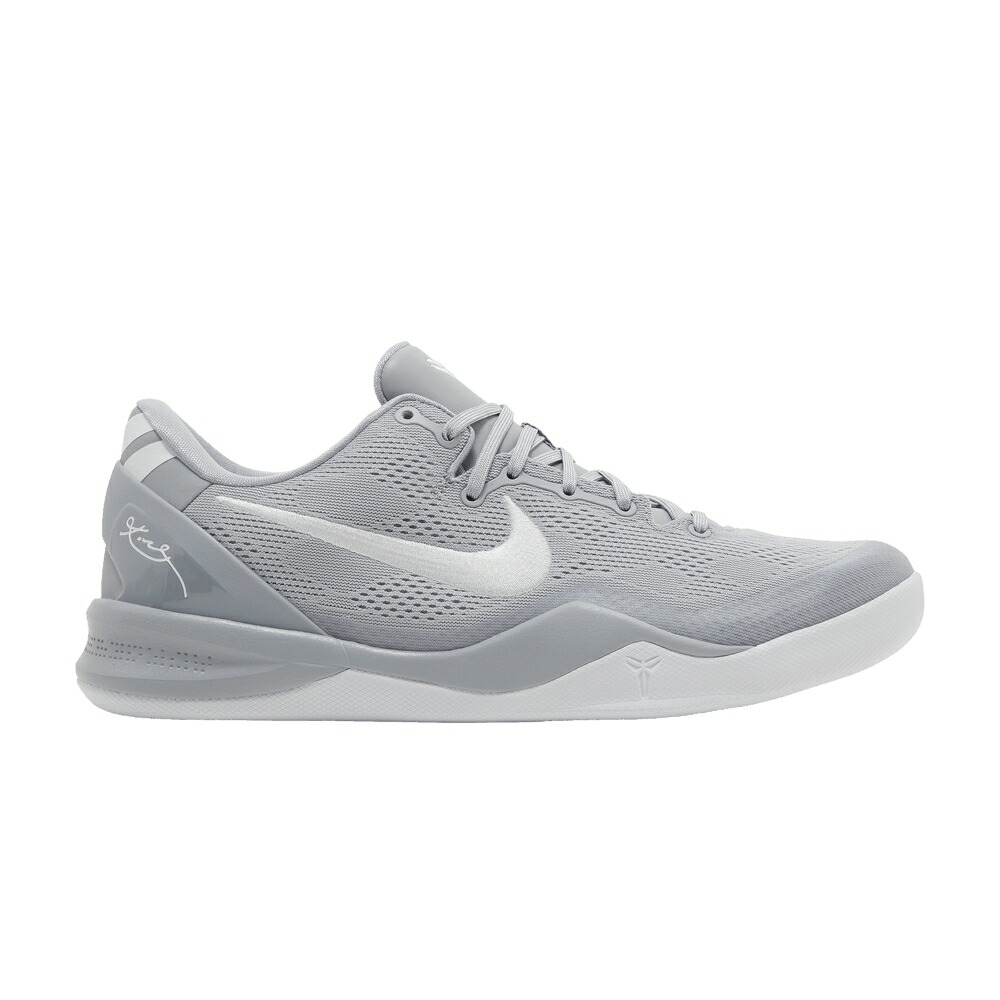 ナイキ コービー プロトロ 灰色 グレー 白色 ホワイト WOLF GREY スニーカー メンズ NIKE KOBE 8 PROTRO / WOLF GREY WHITE WOLF GREY