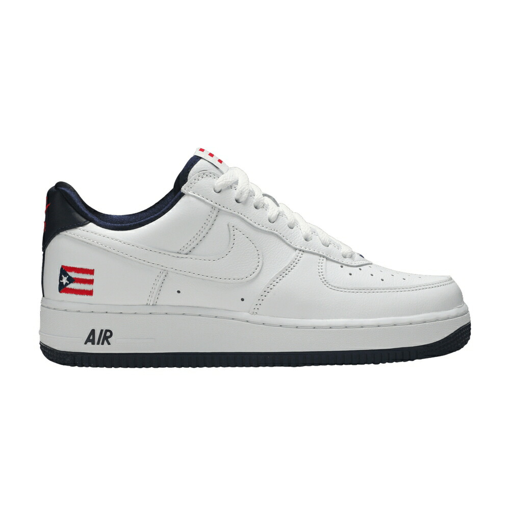 ナイキ 白色 ホワイト 赤 レッド エアフォース PUERTO RICO スニーカー メンズ NIKE AIR FORCE 1 LOW QS / TRUE WHITE OBSIDIAN COMET RED