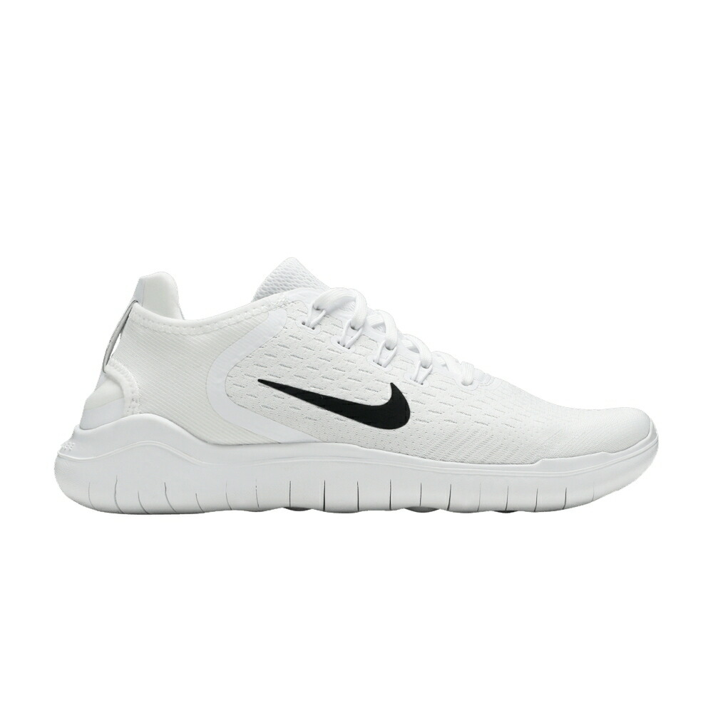 ナイキ フリー 白色 ホワイト 黒色 ブラック 'WHITE BLACK' スニーカー メンズ NIKE FREE RN 2018 / WHITE BLACK
