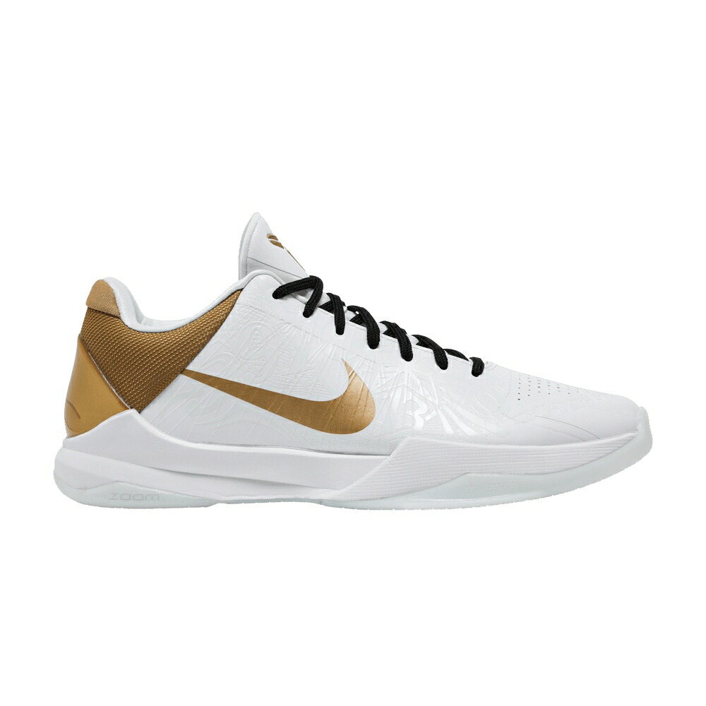 ナイキ ズーム コービー プロトロ 白色 ホワイト ゴールド 黒色 ブラック BIG STAGE スニーカー メンズ NIKE ZOOM KOBE 5 PROTRO / WHITE METALLIC GOLD BLACK