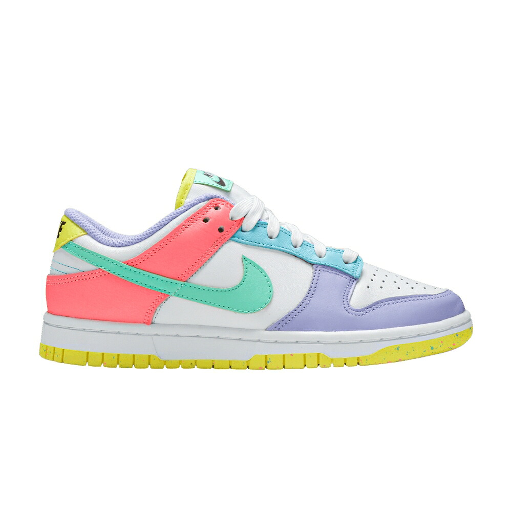 ナイキ ダンク 白いこと 白いこと 緑 緑であること ダンクロー \u0027CANDY\u0027 スニーカー レディース NIKE WMNS DUNK LOW SE / WHITE GREEN GLOW SUNSET PULSE