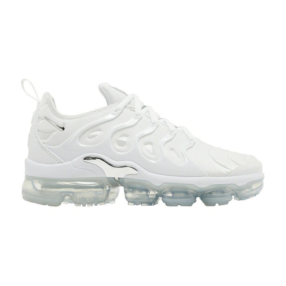 ナイキ 白いこと 白いこと しろがね色 しろがね色 エアヴェイパーマックス \u0027WHITE SILVER\u0027 スニーカー レディース NIKE WMNS AIR VAPORMAX PLUS METALLIC / WHITE METALLIC SILVER