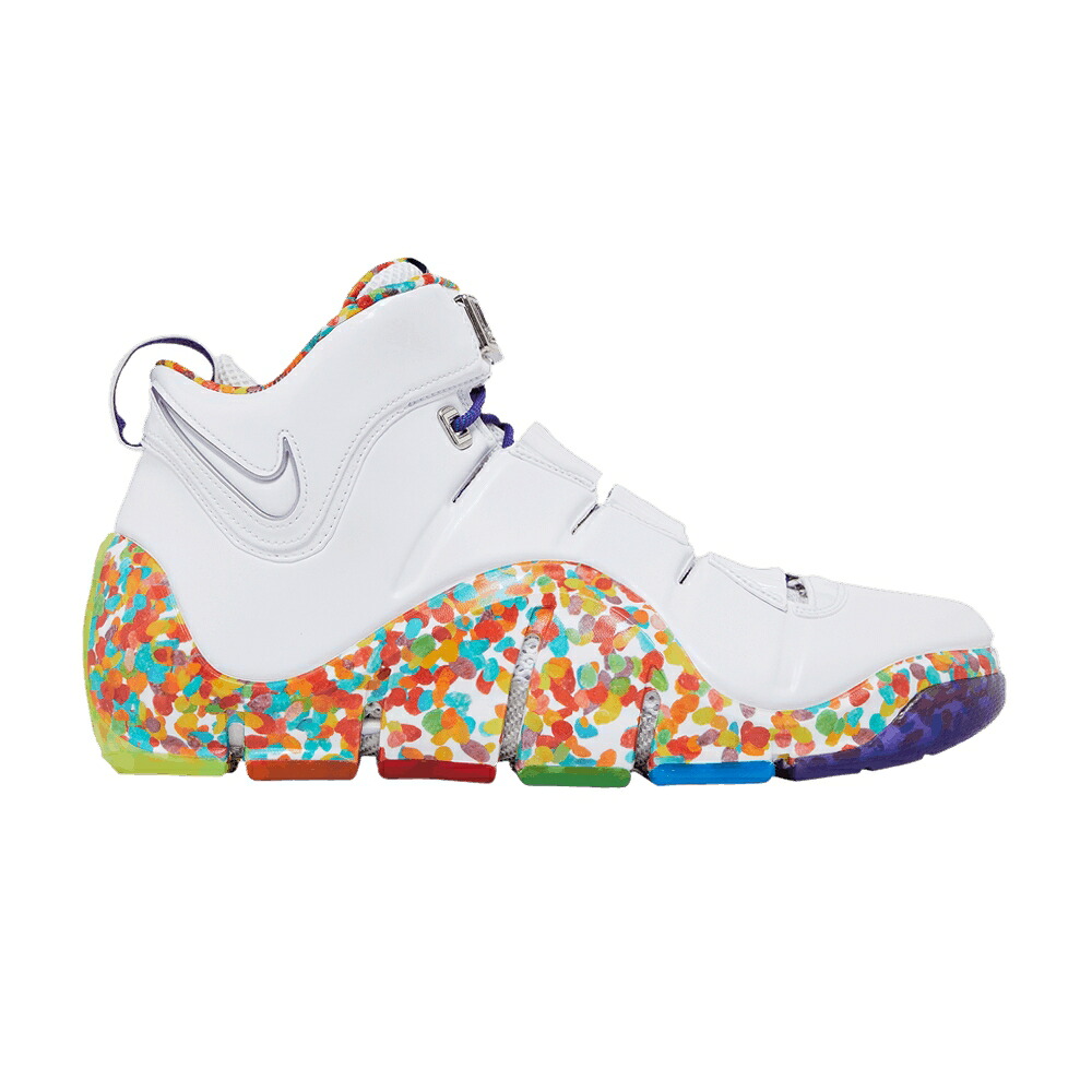 ナイキ 望遠レンズ レブロン 白いこと 白いこと 赤 赤いこと 緑 緑であること \u0027FRUITY PEBBLES\u0027 スニーカー メンズ NIKE ZOOM LEBRON 4 2024 / WHITE TRUE RED MEAN GREEN