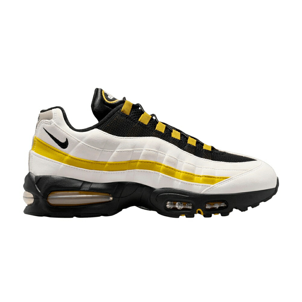 ナイキ マックス 白色 ホワイト 黒色 ブラック エアマックス AFFRON QUARTZ スニーカー メンズ NIKE AIR MAX 95 / WHITE BLACK SAFFRON QUARTZ