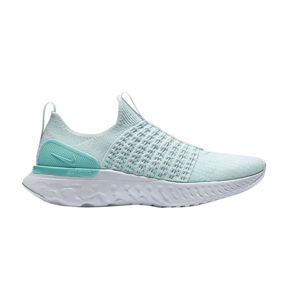ナイキ リアクト ラン フライニット 白色 ホワイト \u0027TEAL AURORA\u0027 スニーカー レディース NIKE WMNS REACT PHANTOM RUN FLYKNIT 2 TINT / TEAL TINT AURORA WHITE スニーカー-レディース靴
