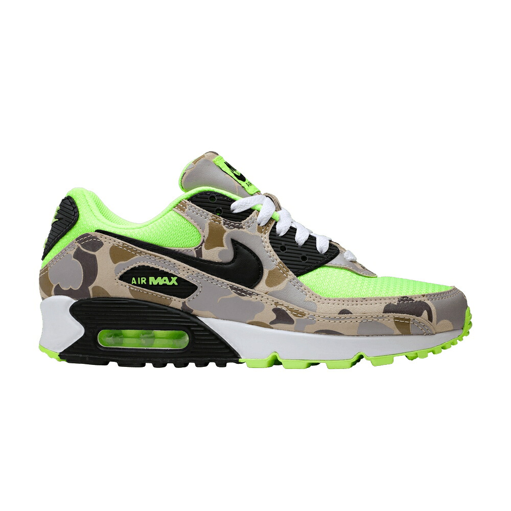 ナイキ マックス 緑 緑であること 黒いこと 黒いこと 間鴨柄 エア湖マックス \u0027GREEN CAMO\u0027 スニーカー メンズ NIKE AIR MAX 90 / GHOST GREEN BLACK DUCK CAMO