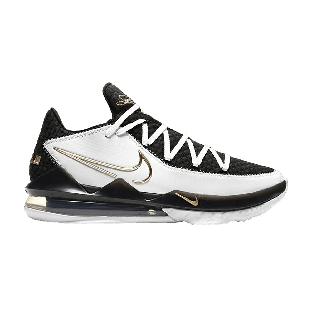 ナイキ レブロン 白色 ホワイト ゴールド 黒色 ブラック 'METALLIC GOLD' スニーカー メンズ NIKE LEBRON 17 LOW EP / WHITE METALLIC GOLD BLACK|スニケス