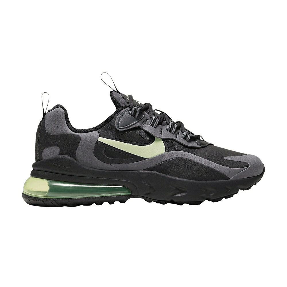 ナイキ マックス リアクト 黒色 ブラック エアマックス 'BLACK VOLT' ジュニア キッズ NIKE AIR MAX 270 REACT GS BARELY / BLACK BARELY VOLT BLACK DARK ベビー マタニティ スニーカー|スニケス
