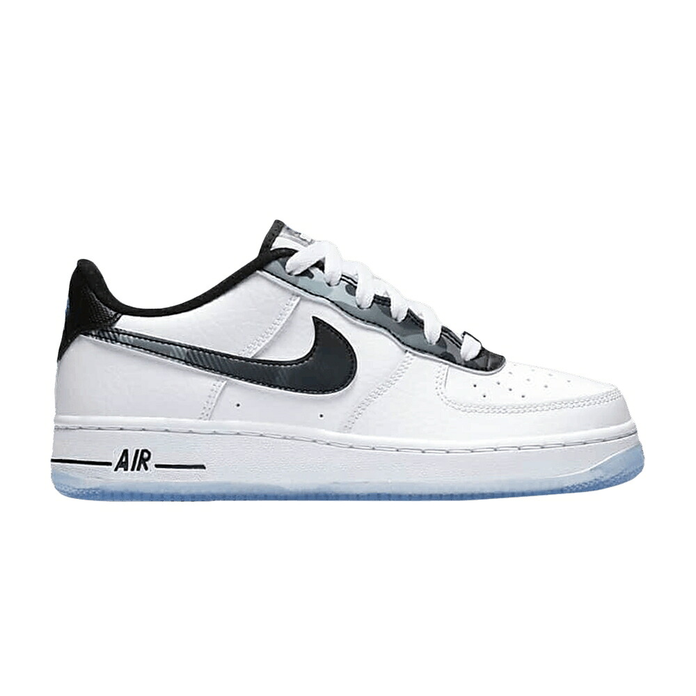 ナイキ 白色 ホワイト ピュア プラチナム エアフォース 'REMIX PACK' ジュニア キッズ NIKE AIR FORCE 1 LV8 GS / WHITE PURE PLATINUM METALLIC ベビー マタニティ スニーカー｜スニケス