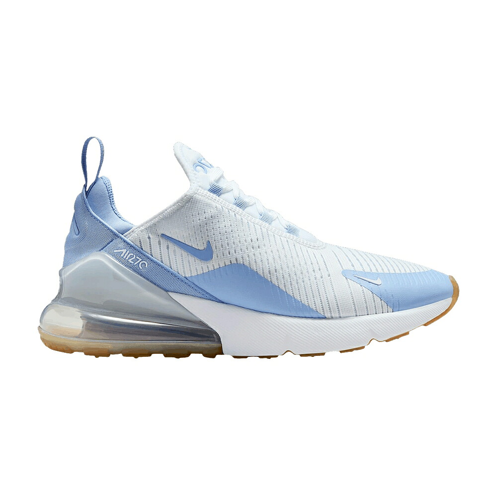 ナイキ マックス 白色 ホワイト 青色 ブルー 茶色 ブラウン エアマックス 'BLUE ALUMINUM' スニーカー レディース NIKE WMNS AIR MAX 270 TINT / WHITE BLUE TINT GUM LIGHT BROWN｜スニケス