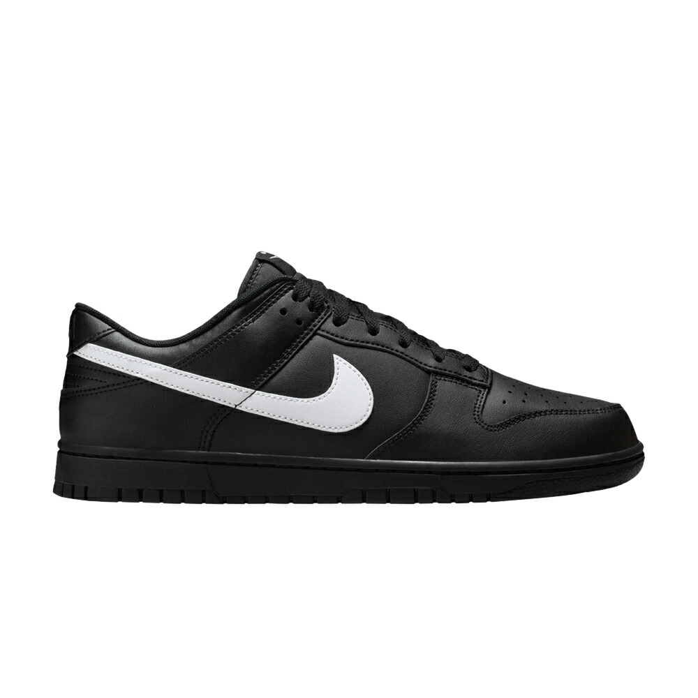 ナイキ ダンク 白色 ホワイト 黒色 ブラック ダンクロー 'BLACK SWOOSH' スニーカー メンズ NIKE DUNK LOW WHITE / BLACK WHITE|スニケス