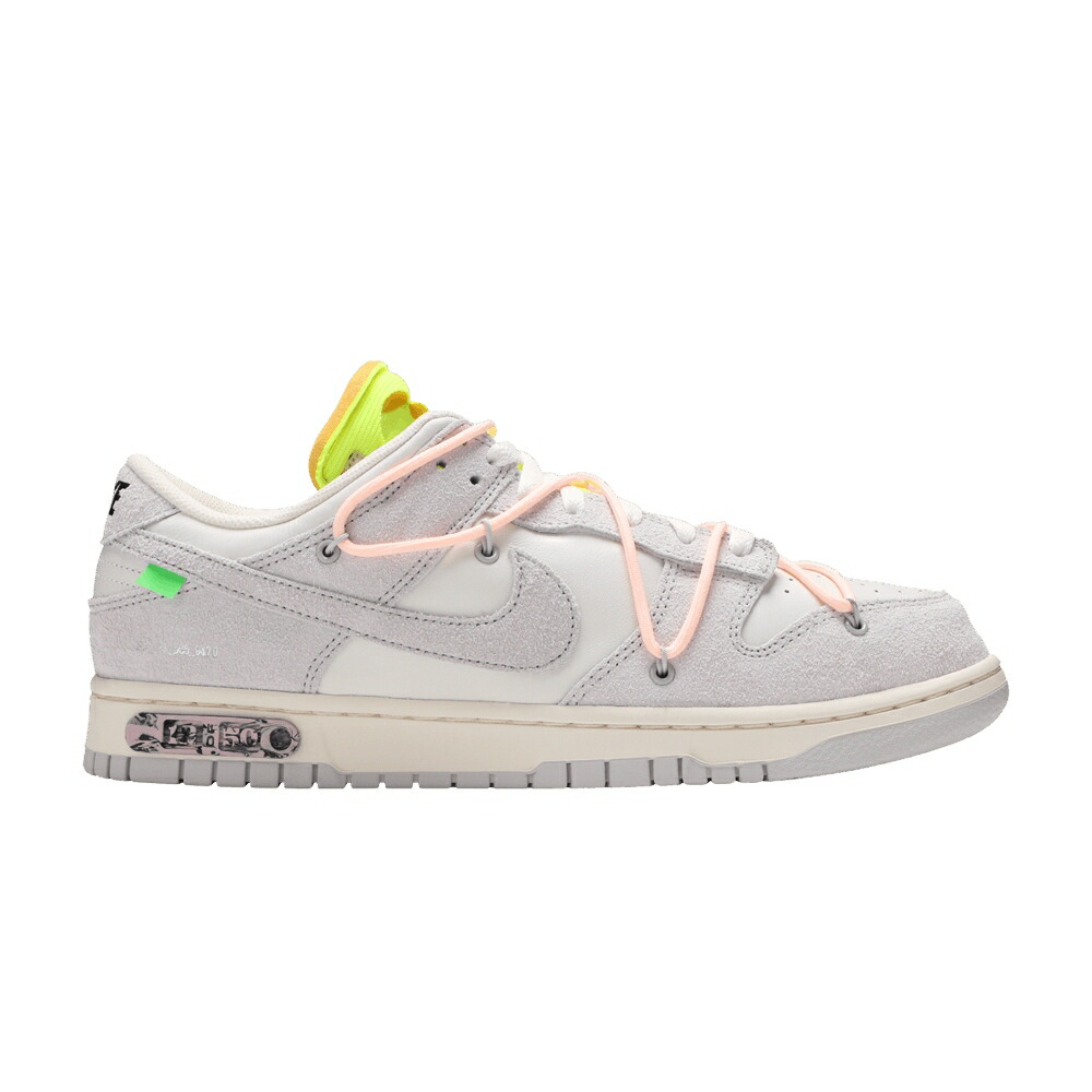 ナイキ オフホワイト ダンク 灰色 グレー クリムゾン ダンクロー LOT 50 スニーカー メンズ NIKE OFF-WHITE X DUNK LOW 12 OF / SAIL NEUTRAL GREY CRIMSON TINT