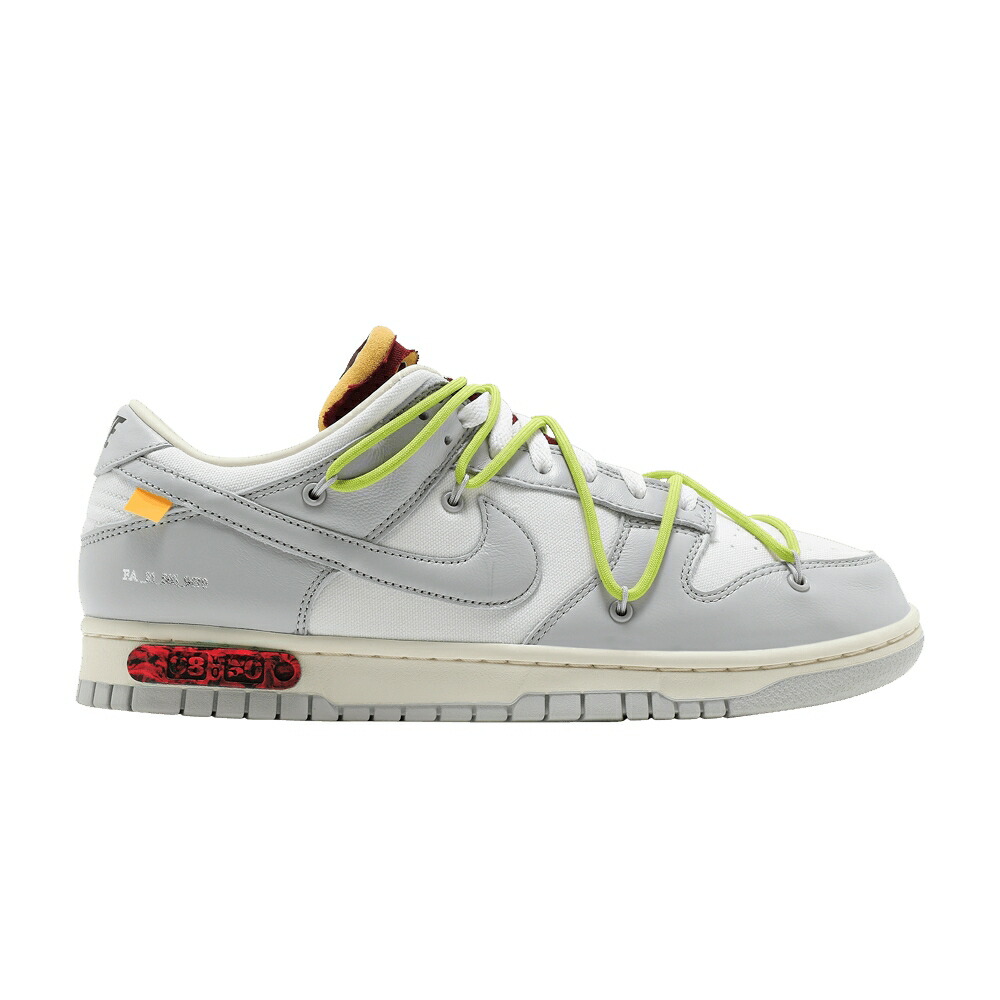 ナイキ オフホワイト ダンク 灰色 グレー ダンクロー LOT 50 スニーカー メンズ NIKE OFF-WHITE X DUNK LOW 08 OF / SAIL NEUTRAL GREY