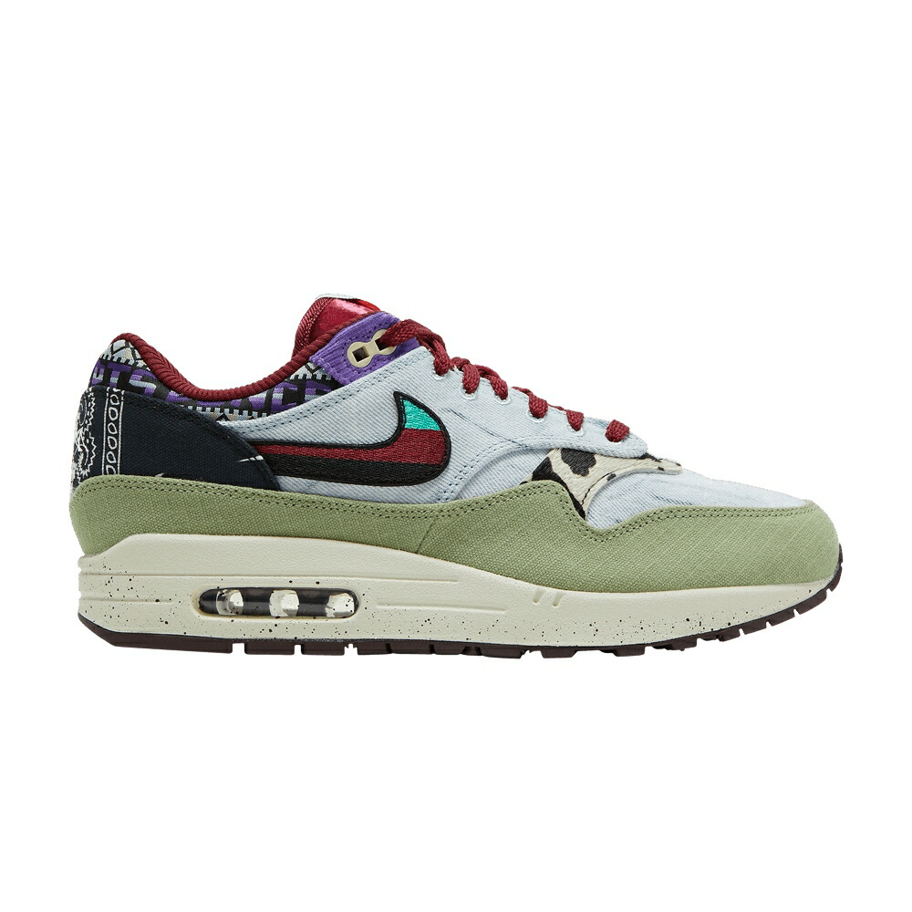 ナイキ メンズ マックス 緑 グリーン MEN エアマックス MELLOW スニーカー NIKE CONCEPTS X AIR MAX 1 SP / OIL GREEN MULTI COLOR SAIL