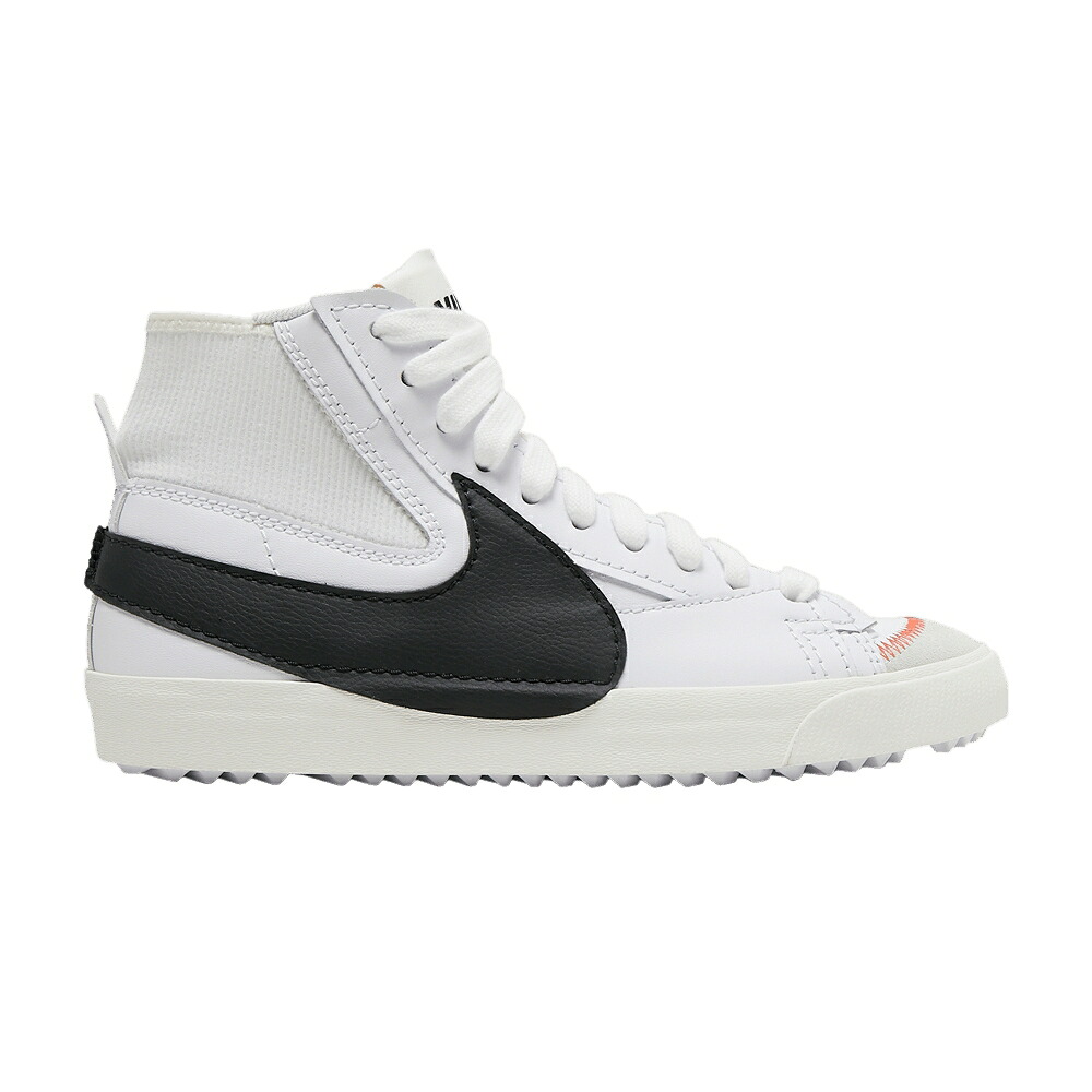 ナイキ ブレイザー ミッド ジャンボ 白いこと 白いこと 黒いこと 黒いこと \u002777 \u0027WHITE BLACK\u0027 スニーカー メンズ NIKE BLAZER MID JUMBO / WHITE BLACK WHITE SAIL 靴-メンズ靴