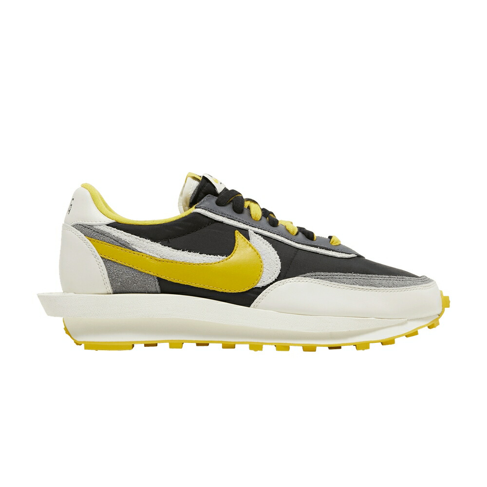ナイキ アンダーカバー 黒色 ブラック 灰色 グレー BRIGHT CITRON スニーカー メンズ NIKE SACAI X UNDERCOVER LDWAFFLE / BLACK SAIL DARK GREY BRIGHT