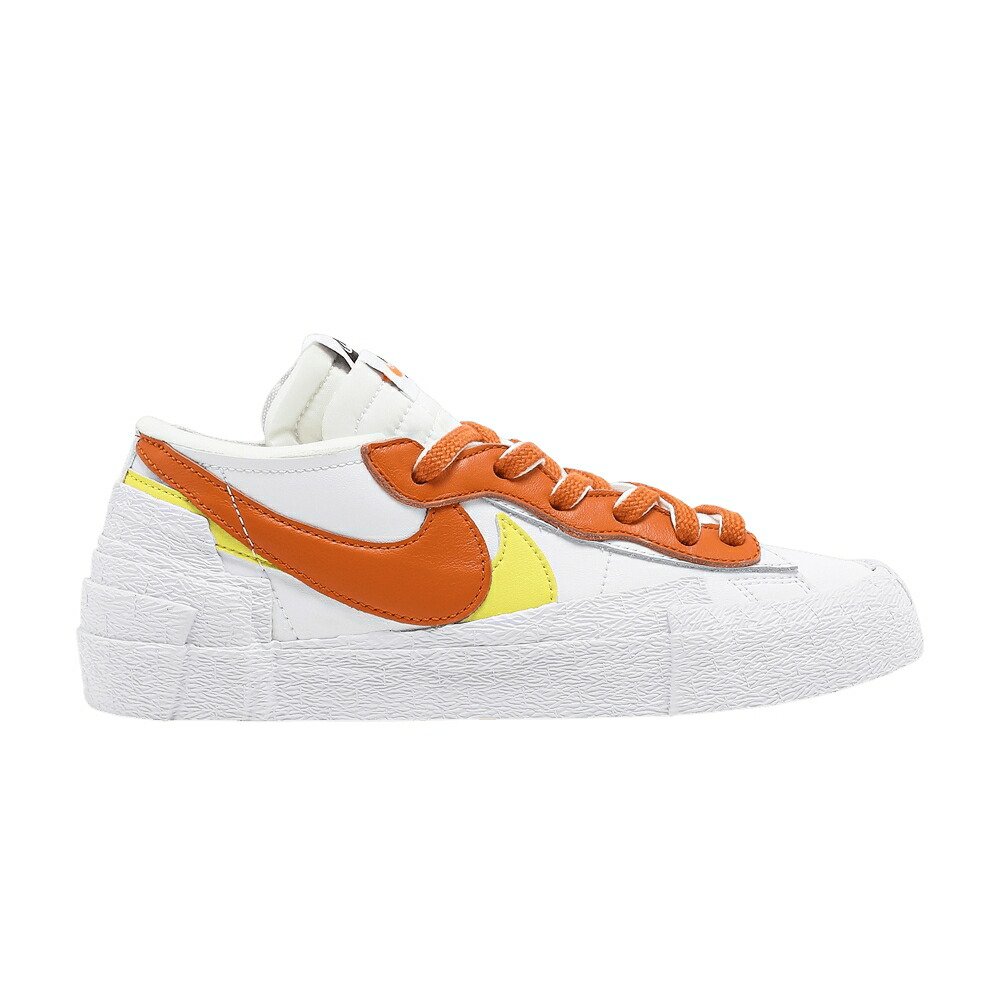 ナイキ ブレイザー 白いこと 白いこと 橙 オレンジ色 \u0027MAGMA ORANGE\u0027 スニーカー メンズ NIKE SACAI X BLAZER LOW / WHITE MAGMA ORANGE WHITE