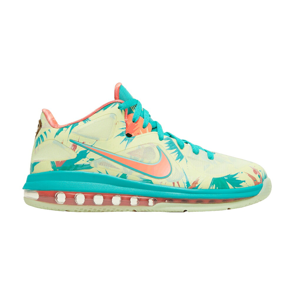 ナイキ レブロン 白いこと 白いこと 菩提樹 \u0027LEBRONOLD PALMER\u0027 スニーカー メンズ NIKE LEBRON 9 LOW / WHITE LIME BRIGHT MANGO NEW