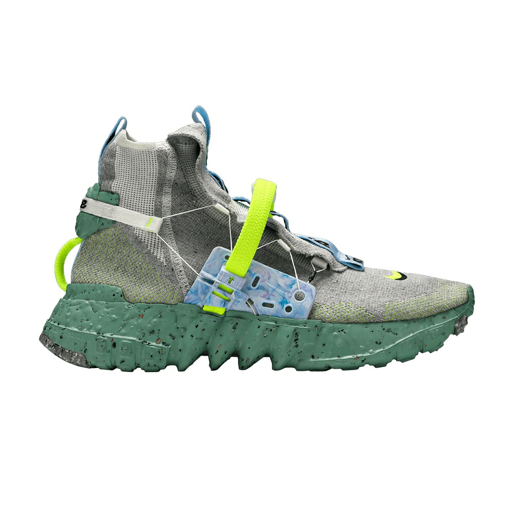 ナイキ 薄墨色 薄墨色 翡翆 ジェード \u0027HEALING JADE\u0027 スニーカー メンズ NIKE SPACE HIPPIE 03 / WOLF GREY VOLT HEALING JADE