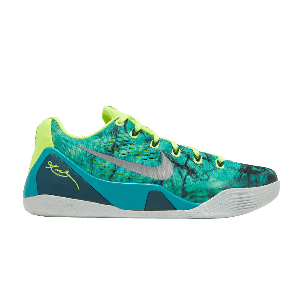 ナイキ コービー ターボ 緑 グリーン 銀色 シルバー EASTER スニーカー メンズ NIKE KOBE 9 EM / TURBO GREEN METALLIC SILVER VOLT