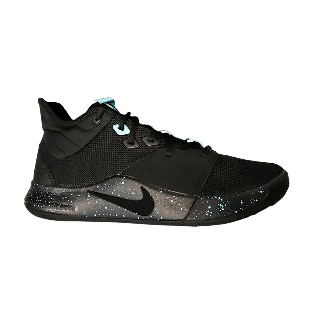 ナイキ 黒いこと 黒いこと アクア \u0027LIGHT AQUA\u0027 スニーカー メンズ NIKE PG 3 / BLACK BLACK LIGHT AQUA