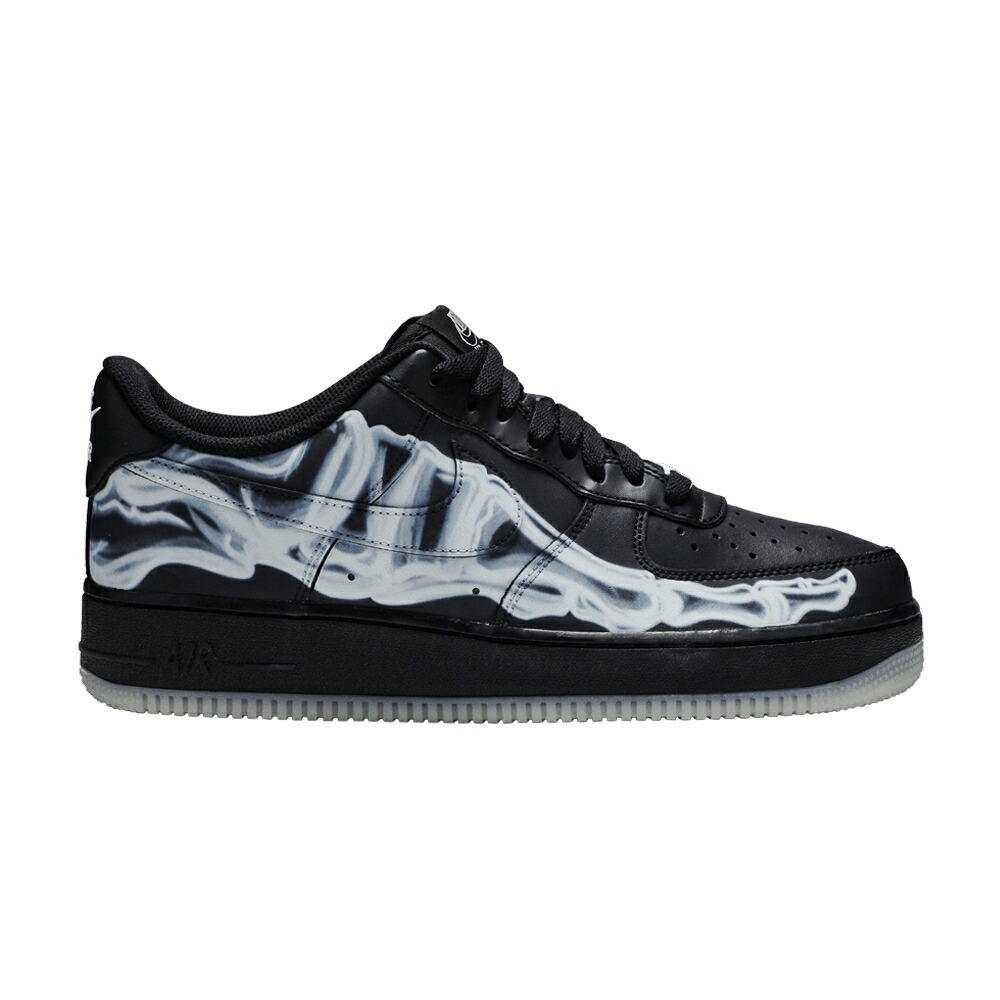 ナイキ 黒色 ブラック エアフォース 07 BLACK SKELETON スニーカー メンズ NIKE AIR FORCE 1 QS / BLACK BLACK BLACK