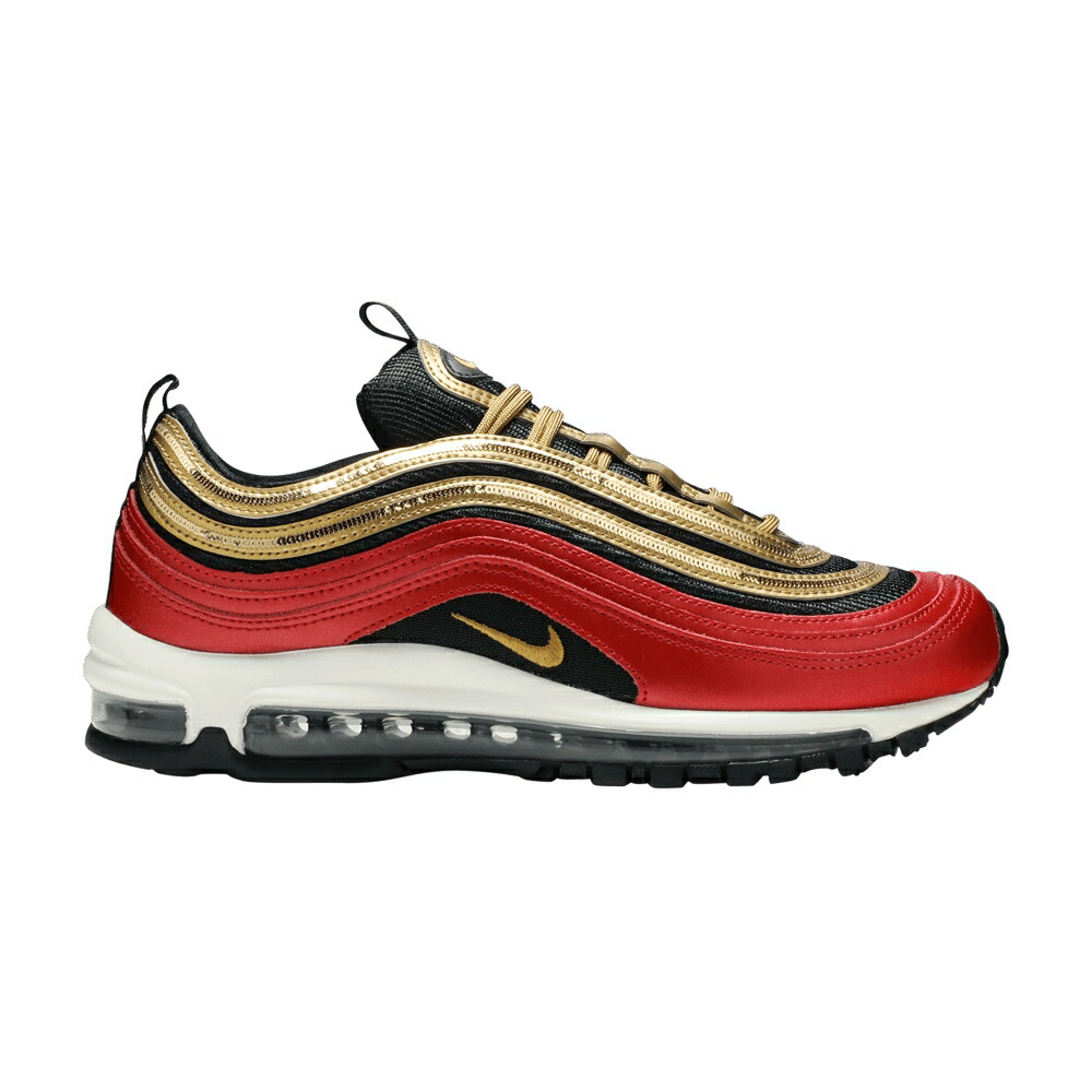 ナイキ マックス 赤 レッド ゴールド エアマックス 'GOLD SEQUIN' スニーカー レディース NIKE WMNS AIR MAX 97 / UNIVERSITY RED METALLIC GOLD