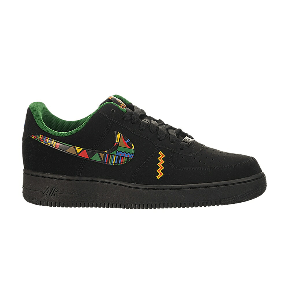 ナイキ 黒いこと 黒いこと 空軍 \u0027PEACE\u0027 スニーカー メンズ NIKE AIR FORCE 1 / BLACK MULTI COLOR