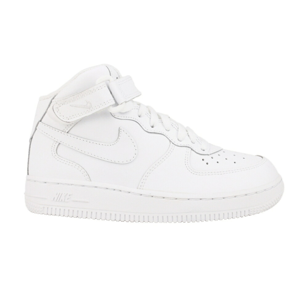 ナイキ ミッド 白いこと 白いこと \u0027WHITE\u0027 お坊っちゃん キッズ NIKE FORCE 1 MID なおなお書き / WHITE WHITE WHITE もの言う花 マタニティ スニーカー