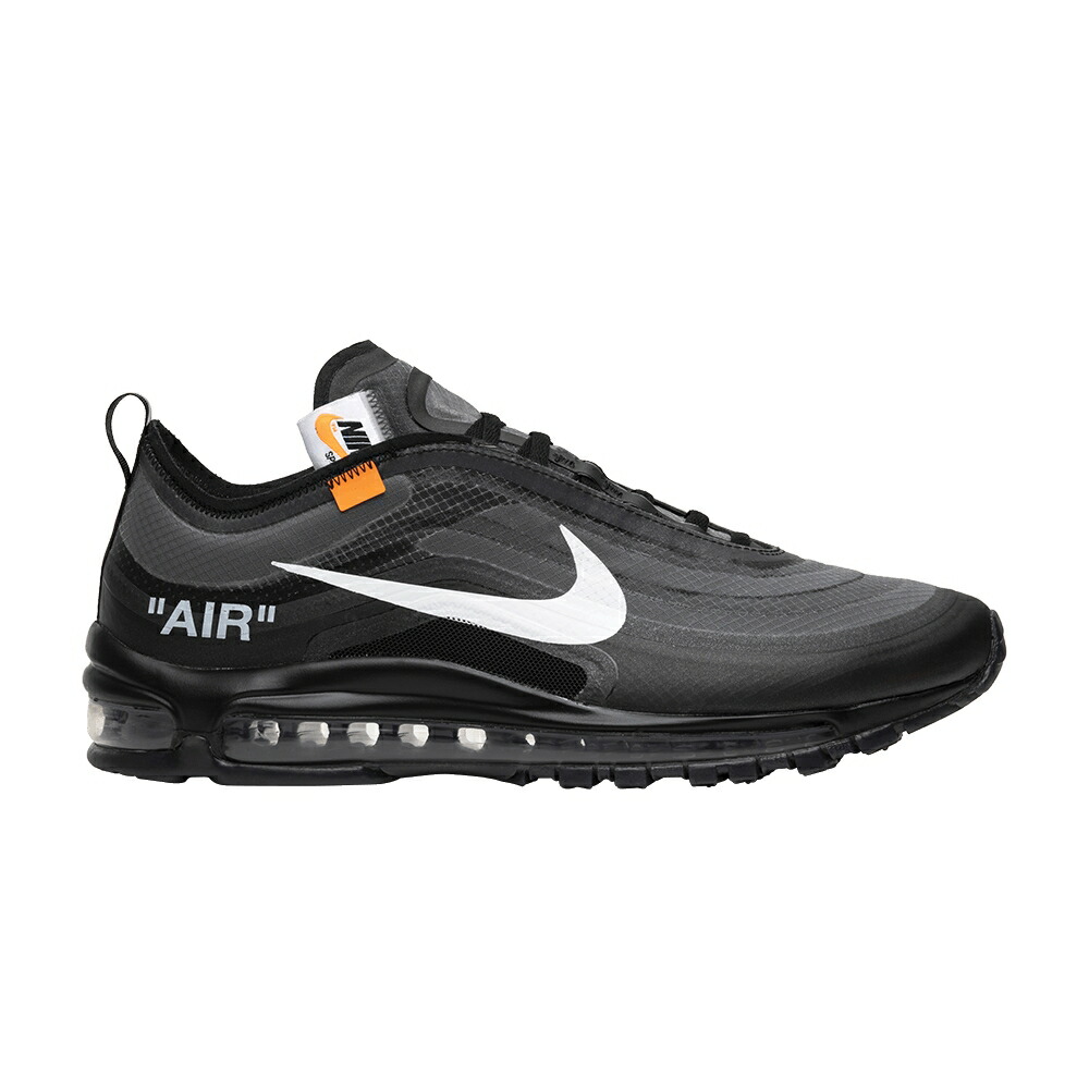 ナイキ オフホワイト マックス 黒色 ブラック 白色 ホワイト エアマックス BLACK スニーカー メンズ NIKE OFF-WHITE X AIR MAX 97 / BLACK CONE BLACK WHITE