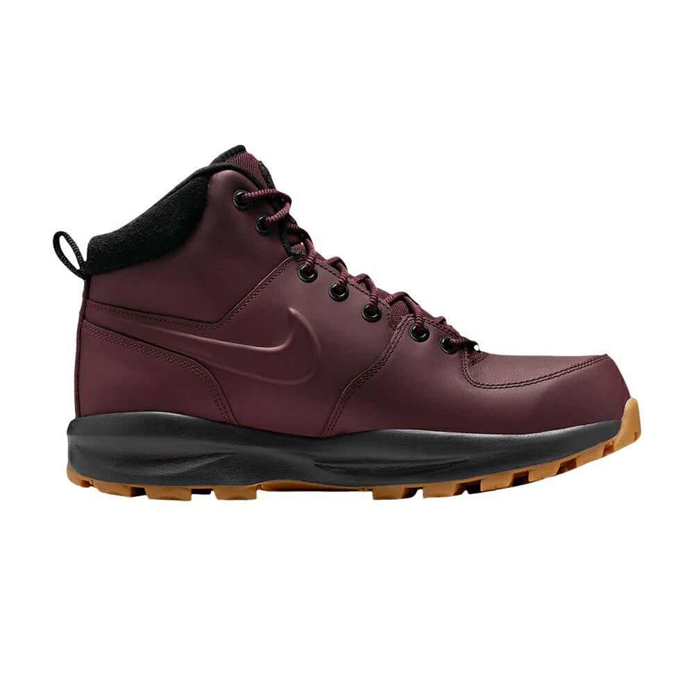 ナイキ マノア レザー ワイン色 バーガンディー 黒色 ブラック BURGUNDY CRUSH スニーカー メンズ NIKE MANOA LEATHER / BURGUNDY CRUSH BLACK GUM MEDIUM