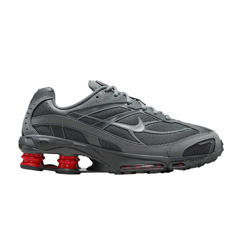 ナイキ ショックス 薄墨色 薄墨色 しろがね色 しろがね色 \u0027SMOKE RED\u0027 スニーカー メンズ NIKE SHOX RIDE 2 GREY UNIVERSITY / SMOKE GREY METALLIC SILVER