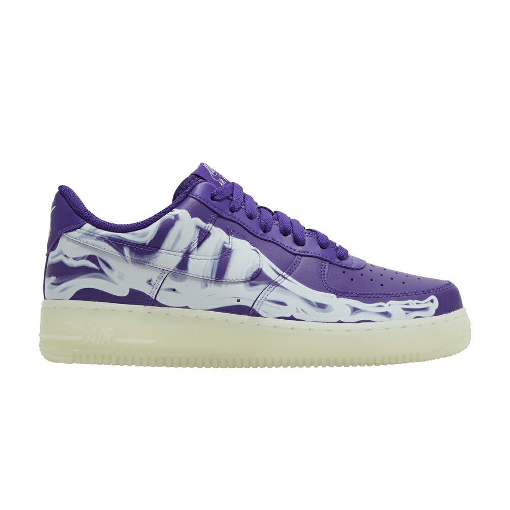 ナイキ コート 紫 パープル 白色 ホワイト エアフォース PURPLE SKELETON スニーカー メンズ NIKE AIR FORCE 1 LOW / COURT PURPLE COURT PURPLE WHITE