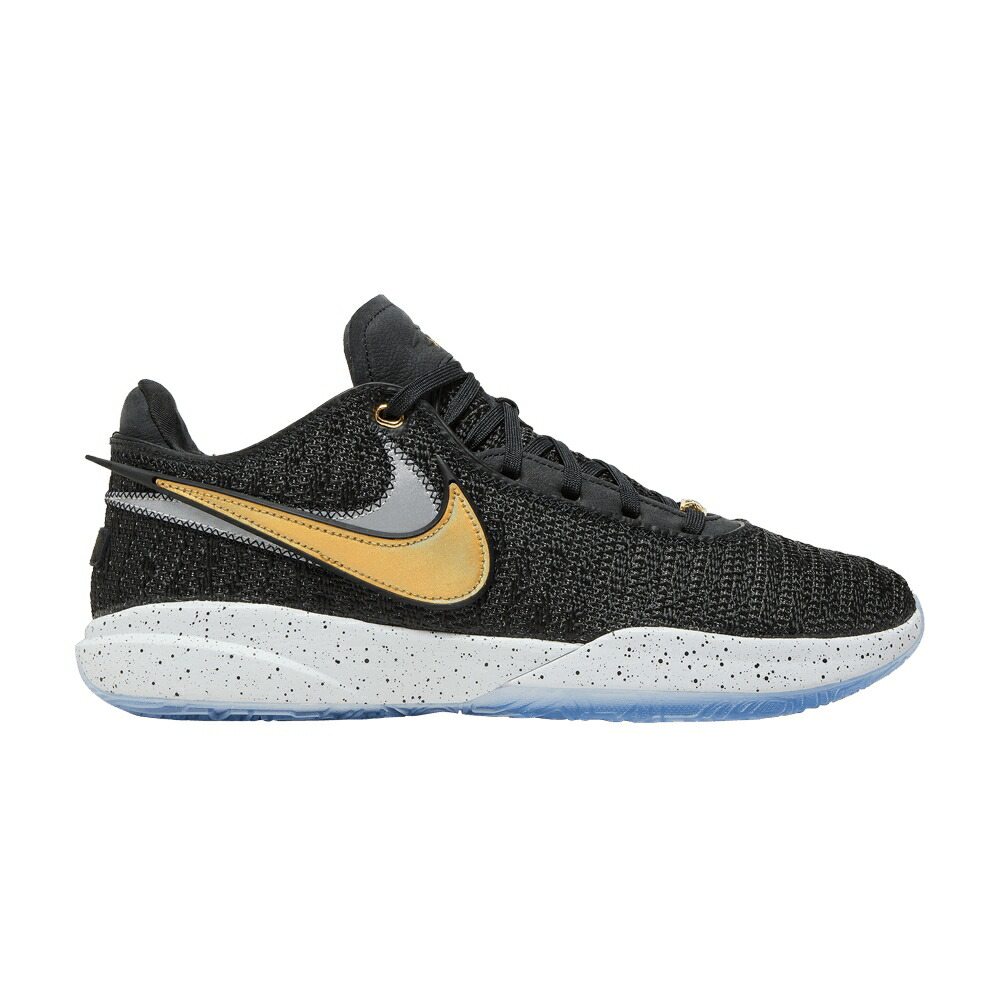 ナイキ レブロン 黒色 ブラック ゴールド 白色 ホワイト ピュア FAB 5 スニーカー メンズ NIKE LEBRON 20 / BLACK METALLIC GOLD WHITE PURE