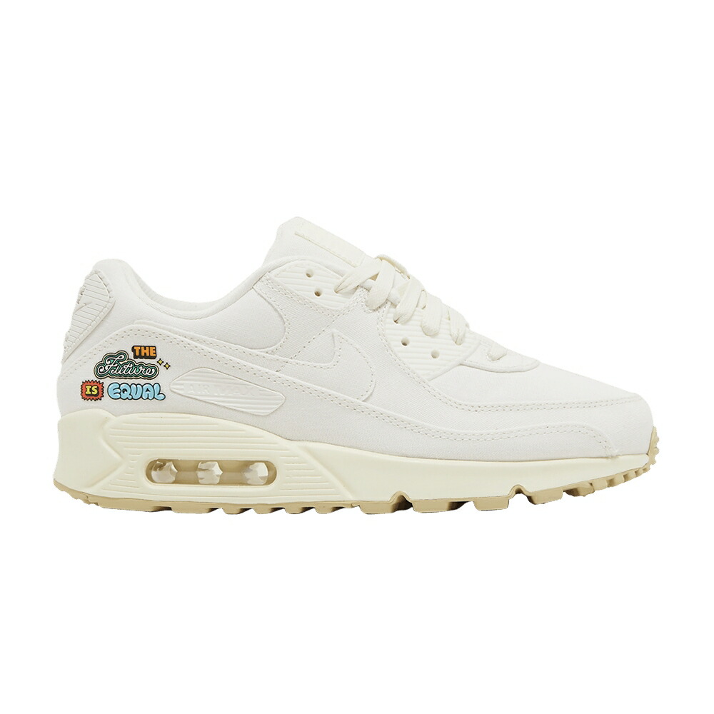 ナイキ マックス 野球クラブ ゴールド 大気圏マックス \u0027THE EQUAL\u0027 スニーカー レディース NIKE WMNS AIR MAX 90 SE FUTURE IS / SAIL CASHMERE TEAM GOLD SAIL