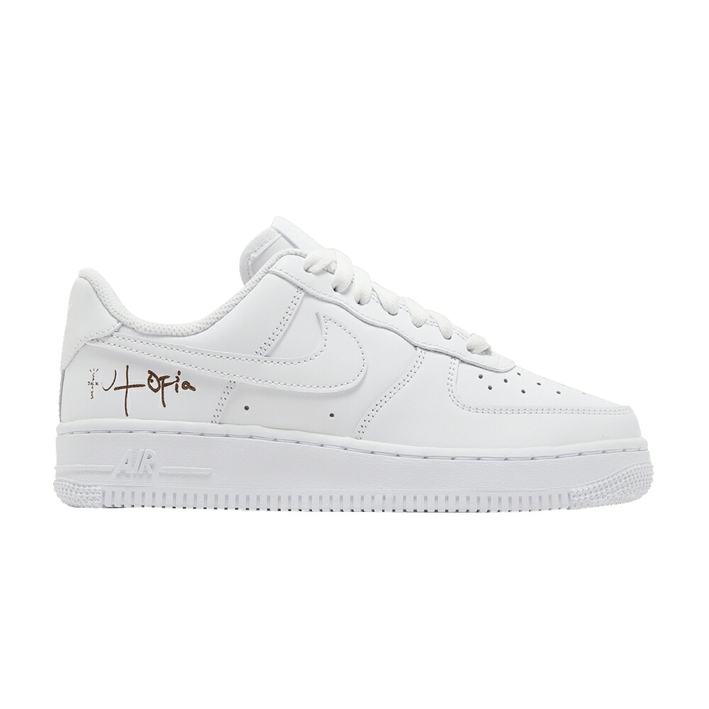 ナイキ 白いこと 白いこと トラヴィススコット 空軍 \u0027UTOPIA\u0027 スニーカー レディース NIKE TRAVIS SCOTT X WMNS AIR FORCE 1 / WHITE WHITE