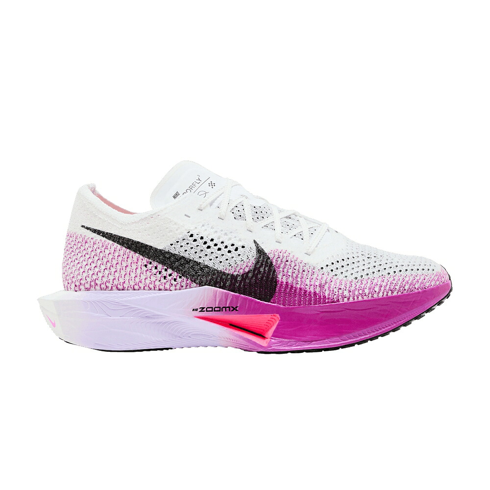 ナイキ 白いこと 白いこと 紫 パープル NEXT% \u0027WHITE PURPLE\u0027 スニーカー メンズ NIKE ZOOMX VAPORFLY 3 VIVID / WHITE VIVID PURPLE PURPLE AGATE