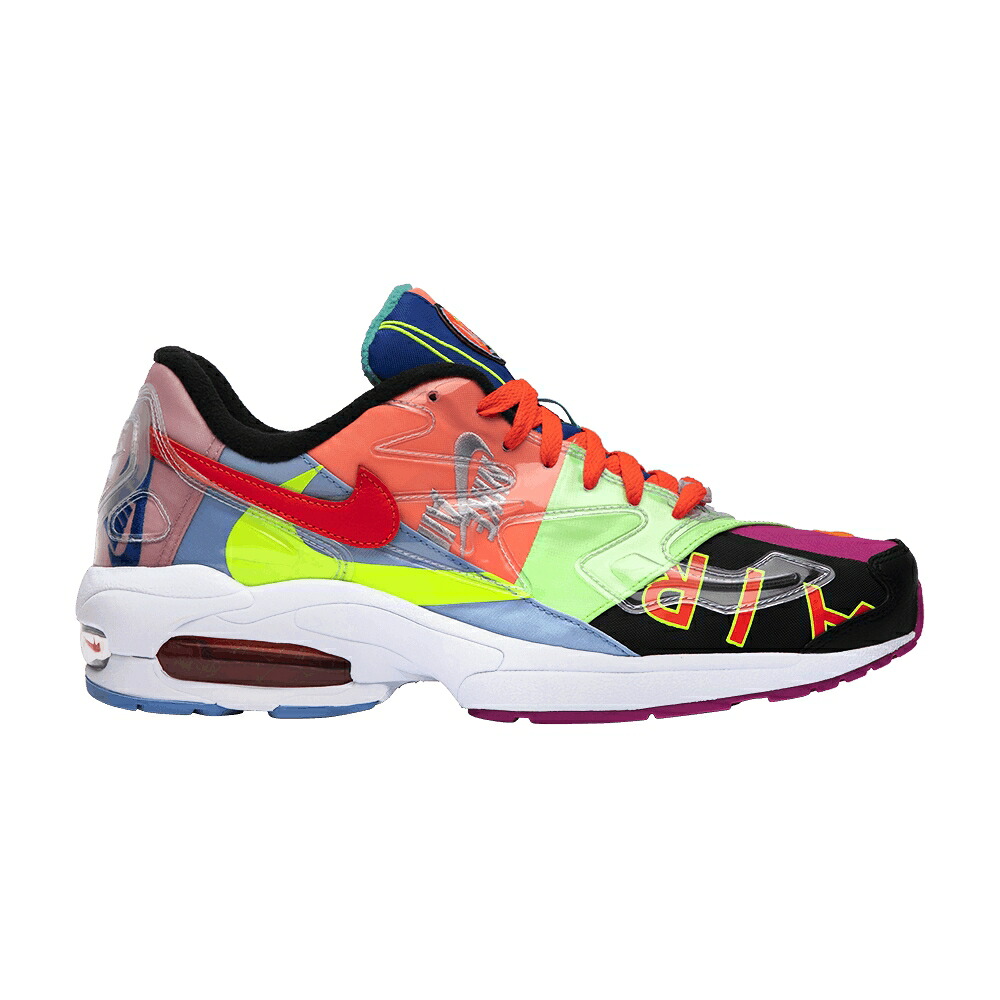 ナイキ マックス 黒色 ブラック クリムゾン エアマックス 'LOGOS' スニーカー メンズ NIKE ATMOS X AIR MAX 2 LIGHT QS / BLACK BRIGHT CRIMSON|スニケス