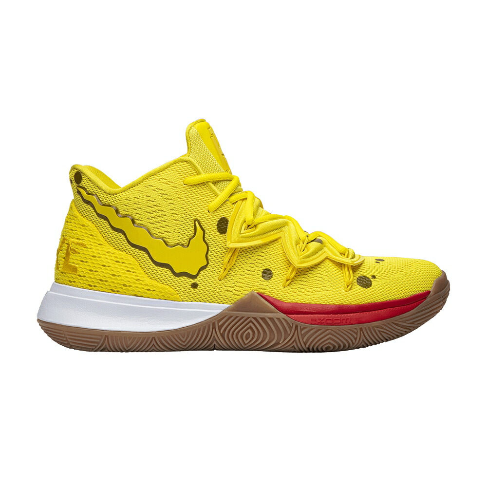 ナイキ 海綿質シリング カイリー 黄味がかった 黄み \u0027SPONGEBOB\u0027 スニーカー メンズ NIKE SPONGEBOB SQUAREPANTS X KYRIE 5 / OPTI YELLOW OPTI YELLOW スニーカー-メンズ靴