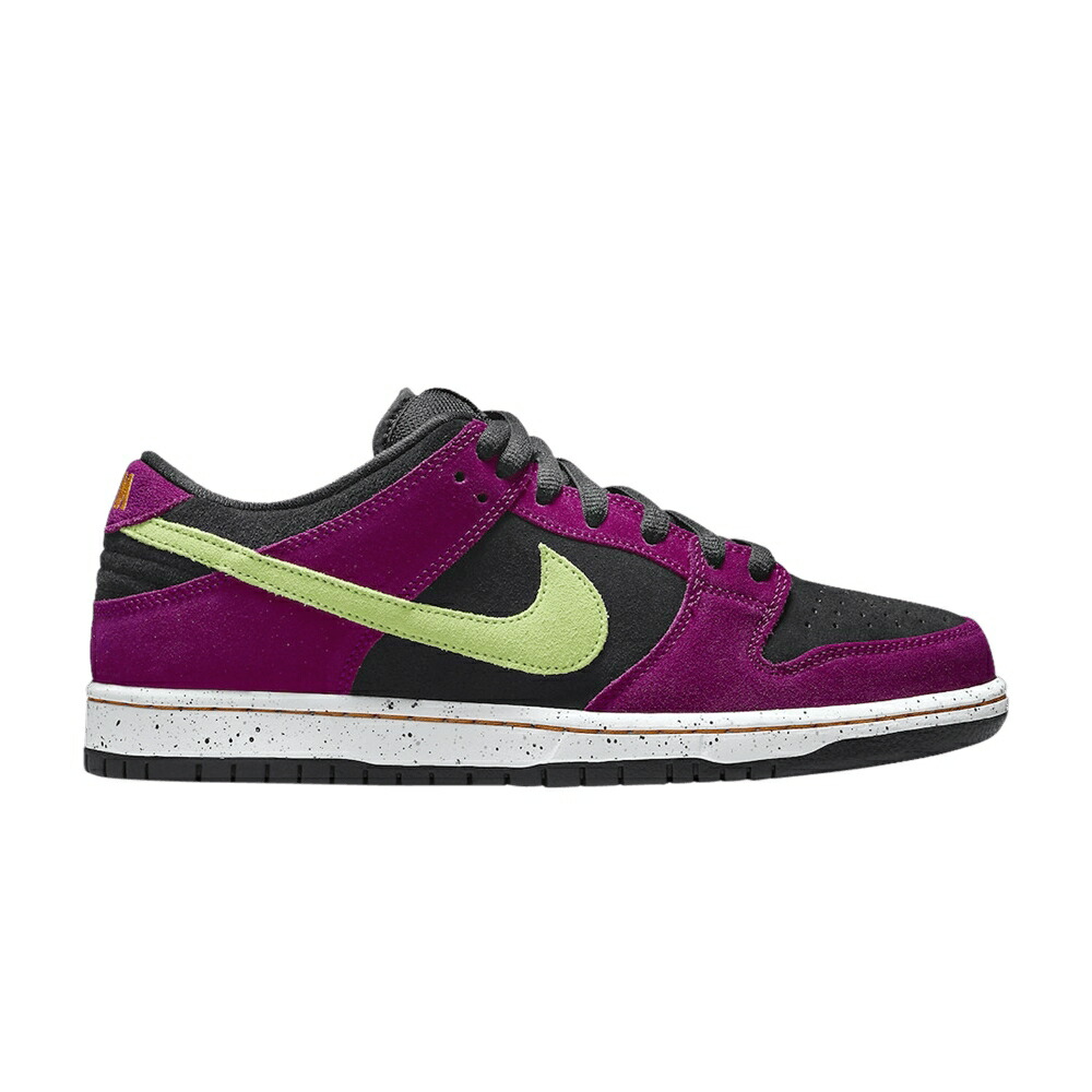 ナイキ ダンク プロ エスビー 赤 レッド 黒色 ブラック ダンクロー RED PLUM スニーカー メンズ NIKE DUNK LOW PRO SB / RED PLUM BLACK TAXI CITRON