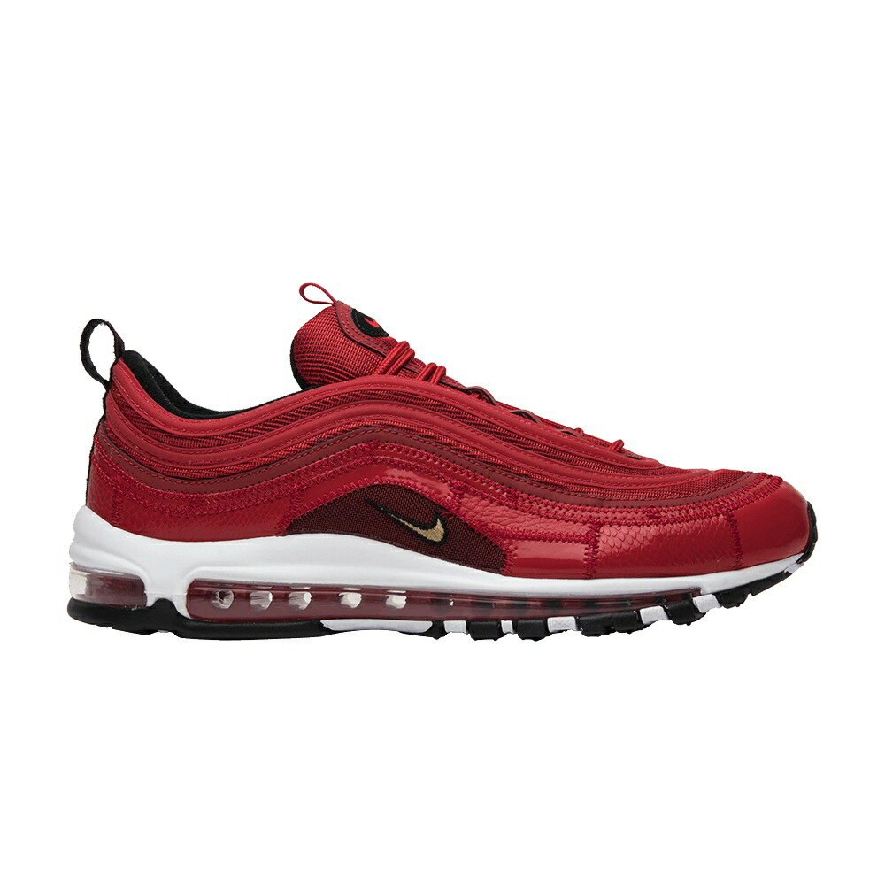 ナイキ マックス 赤 レッド 白色 ホワイト エアマックス PORTUGAL PATCHWORK スニーカー メンズ NIKE CR7 X AIR MAX 97 / UNIVERSITY RED FIR WHITE