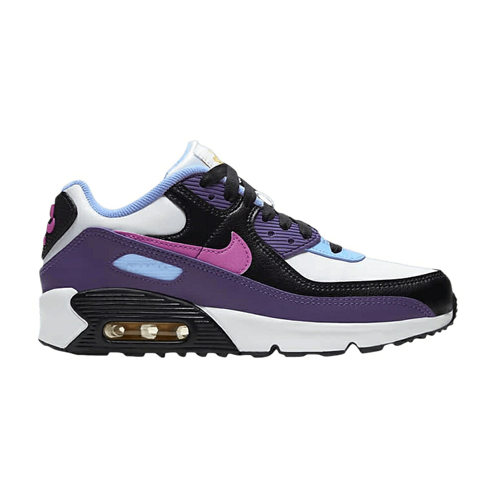 ナイキ マックス 白いこと 白いこと 黒いこと 黒いこと エア湖マックス \u0027EGGPLANT FUCHSIA\u0027 御坊っちゃん キッズ NIKE AIR MAX 90 SE GS / WHITE EGGPLANT BLACK ACTIVE もの言う花 マタニティ スニーカー