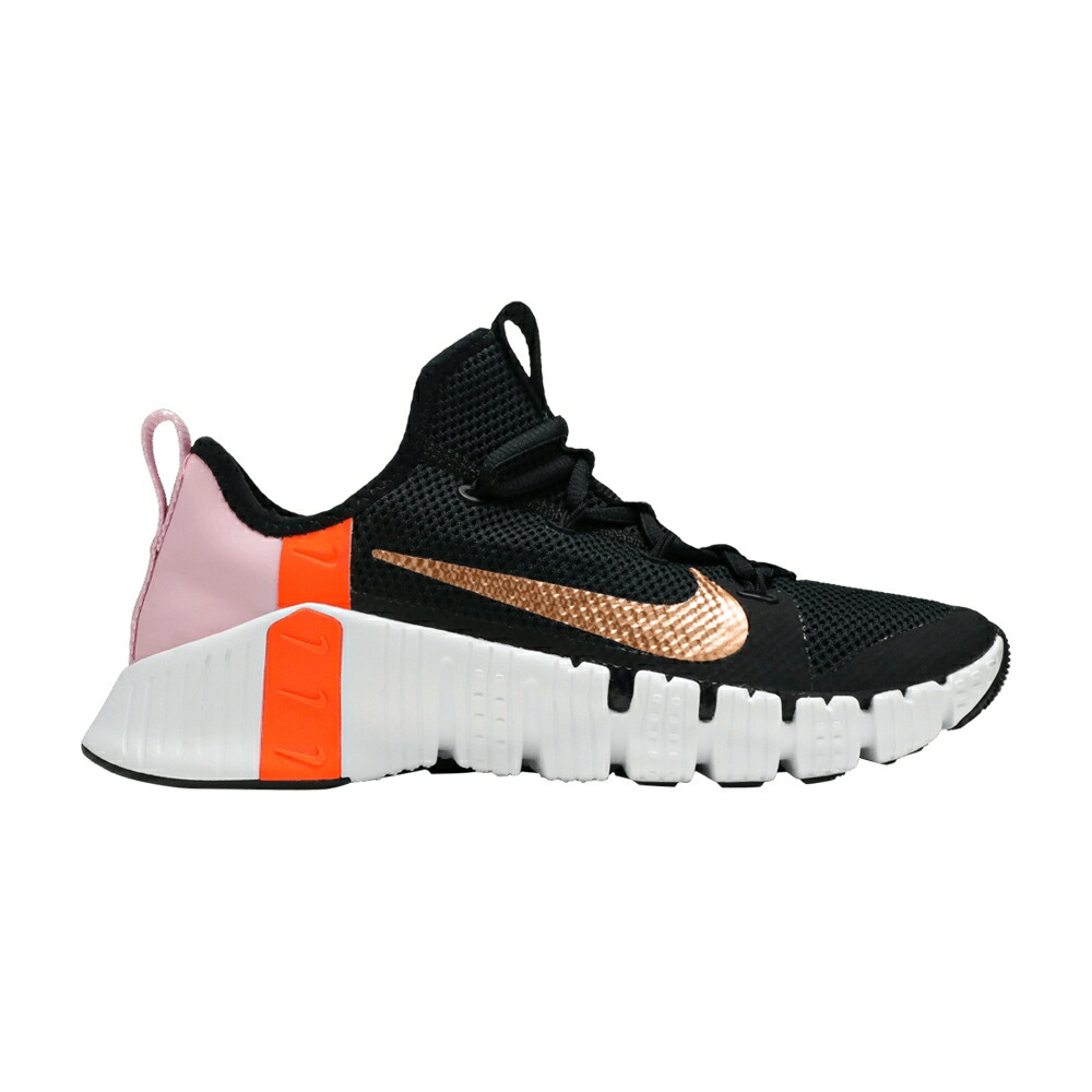 ナイキ 無償性 黒いこと 黒いこと サクラ色 \u0027BLACK COPPER\u0027 スニーカー レディース NIKE WMNS FREE METCON 3 METALLIC / BLACK LIGHT ARCTIC PINK HYPER