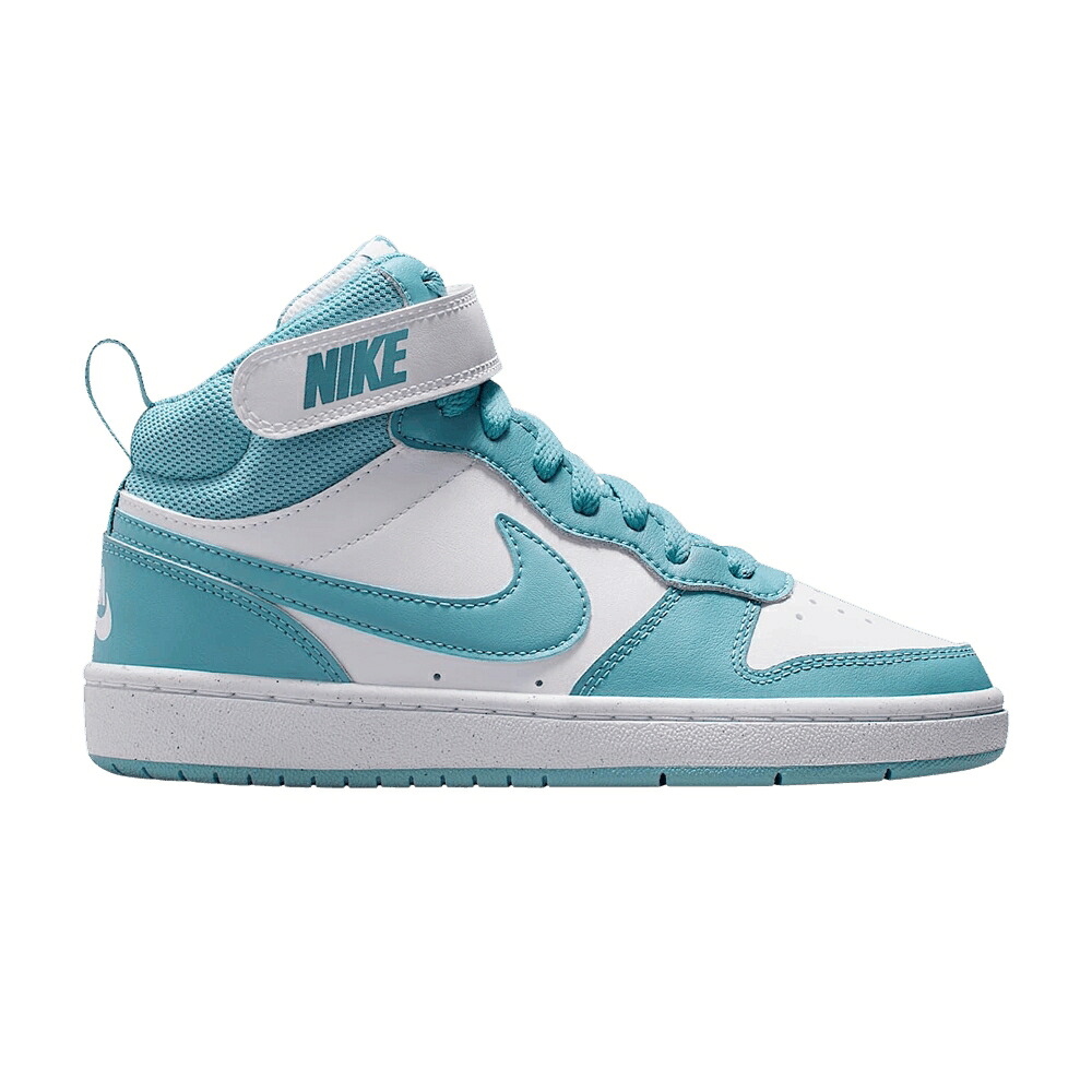 ナイキ コート ミッド 白色 ホワイト デニム コートバーロウ 'DENIM TURQUOISE' ジュニア キッズ NIKE COURT BOROUGH MID 2 GS / WHITE DENIM TURQUOISE ベビー マタニティ スニーカー|スニケス