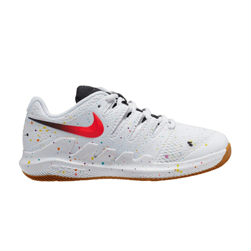 ナイキ 厚地の外套 白いこと 白いこと アクア レーザ \u0027SPLATTER PAINT\u0027 御坊っちゃん キッズ NIKE COURT VAPOR X GS / WHITE ORACLE AQUA OFF NOIR LASER もの言う花 マタニティ スニーカー
