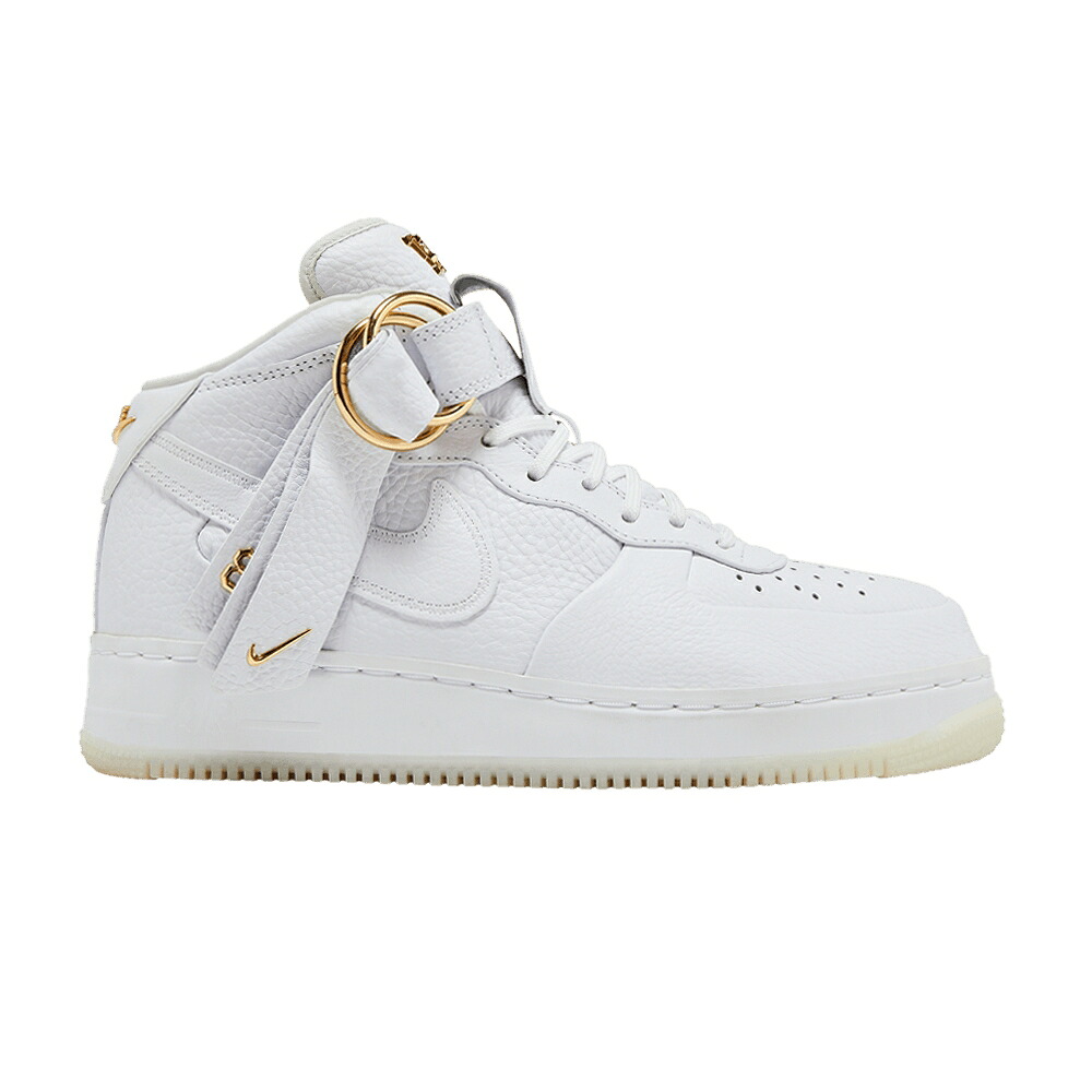 ナイキ ミッド 白いこと 白いこと ゴールド 空軍 \u0027WHITE GOLD\u0027 スニーカー メンズ NIKE VICTOR CRUZ X AIR FORCE 1 MID / WHITE WHITE GOLD