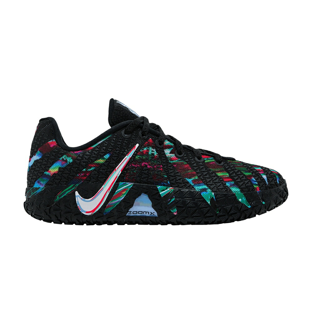 ナイキ 黒色 ブラック 白色 ホワイト クリムゾン 'KING COURT' ジュニア キッズ NIKE JA 3 GS OF THE / BLACK WHITE BRIGHT CRIMSON ベビー マタニティ スニーカー｜スニケス