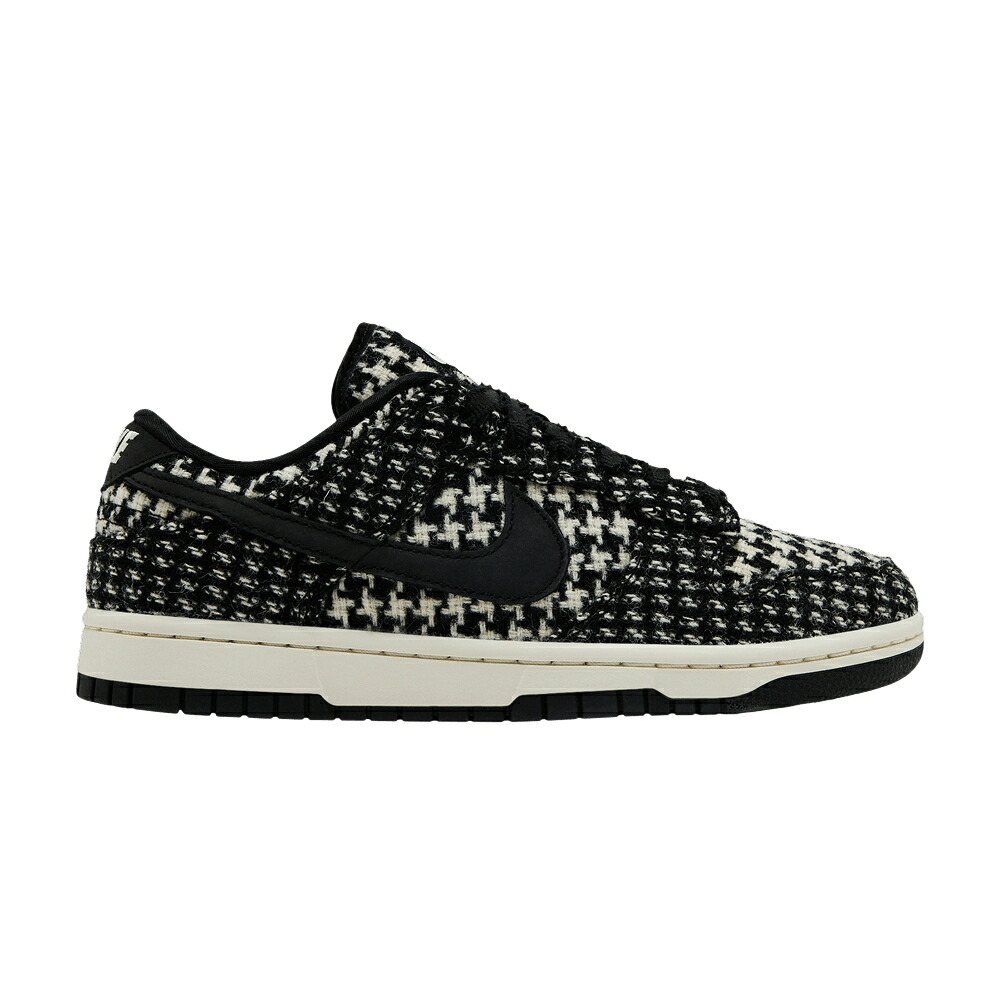 ナイキ ダンク 黒いこと 黒いこと ダンクロー \u0027BLACK PHANTOM\u0027 スニーカー レディース NIKE HARRIS TWEED X WMNS DUNK LOW / BLACK PHANTOM