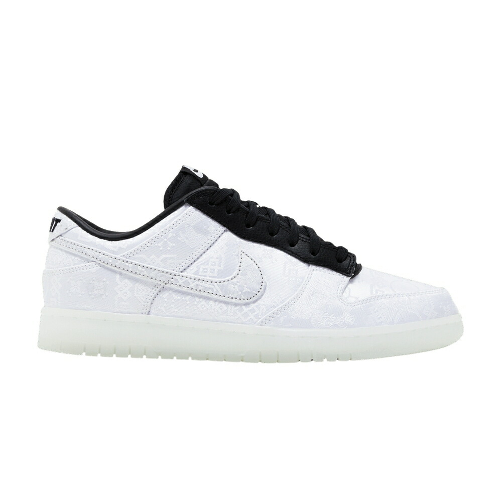 ナイキ クロット ダンク 白色 ホワイト 黒色 ブラック ダンクロー '20TH ANNIVERSARY' スニーカー メンズ NIKE FRAGMENT DESIGN X CLOT DUNK LOW SP / WHITE WHITE BLACK